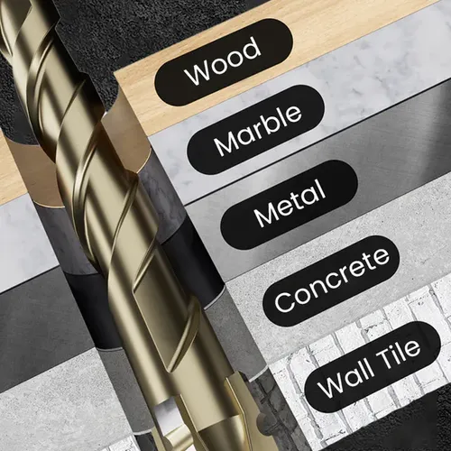 🔥2025 Hot Sale🔥High-Strength 4-Flute Serrated Eccentric Drill Bit Kit EFFICIENT DEEP DRILLINGUp to 5cm Depth Without Cracking