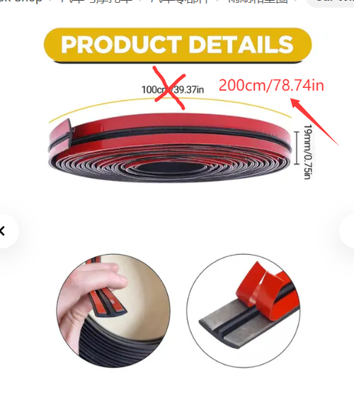 Car Windshield Rubber Seal