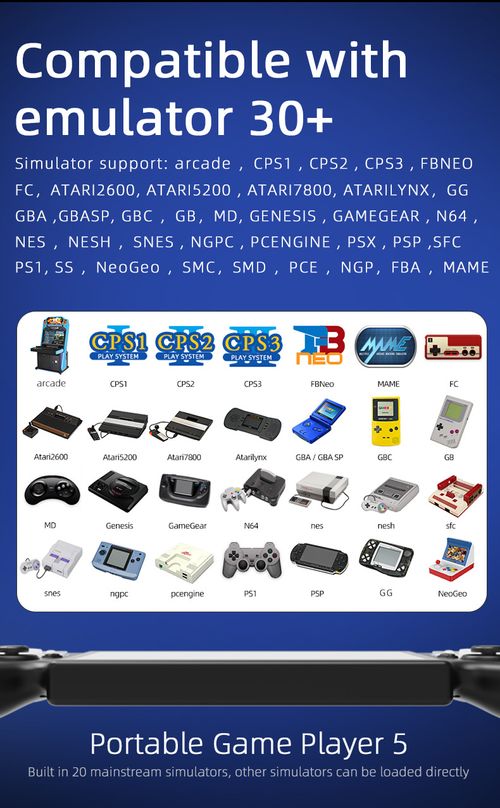 PS5 handheld game console open source system PSP arcade game