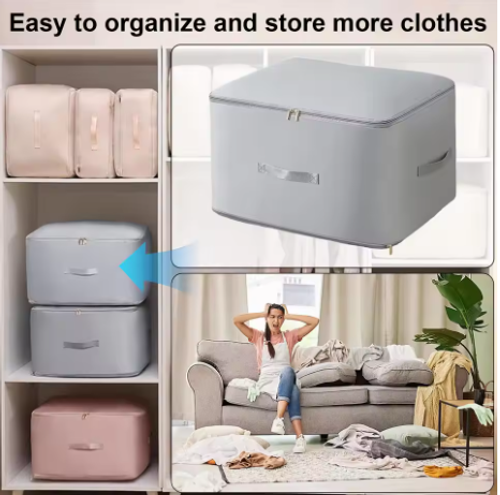 Large Organizer Storage Bag Dustproof Moisture-proof Compression Quilt Clothes Closet Cabinet Organizer Home School Packing Cube