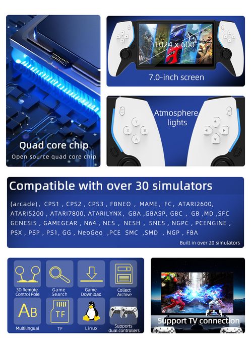PS5 handheld game console open source system PSP arcade game