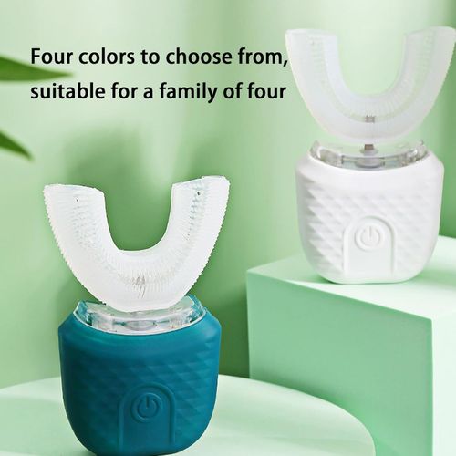 360° Smile Cleaning and ProtectionU-shaped sonic electric toothbrush for adults, fully automatic, one-touch whitening and gum protection, wireless charging, IPX7 waterproof