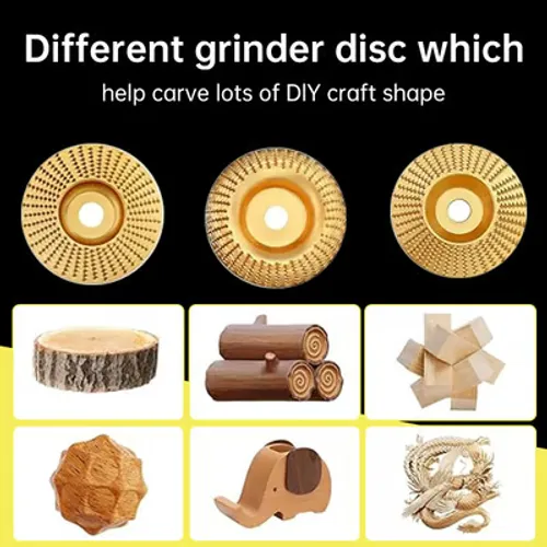 🔥🔨 Pro-Grade Wood Cutting Discs 💪 3 in 1 Wood Carving Disc Set Smooth Any Curve  No Bumps  Finally   Grind  Polish & Trim Wood  Without Arm Fatigue
