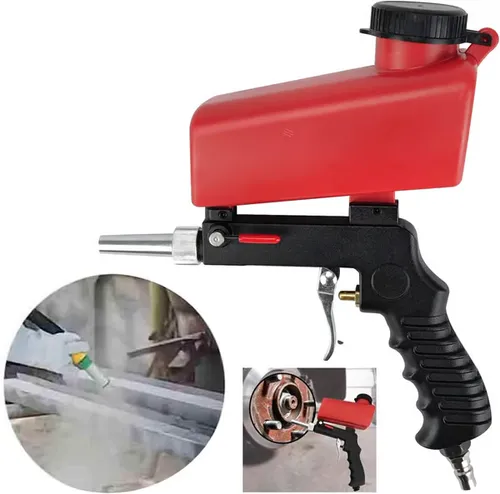 🔥✨Portable Pneumatic Sandblasting Gun Strip paint, remove rust, clean metal, or etch glass like a pro with this high-performance sandblaster gun. Ideal for auto restoration, woodworking, industrial maintenance, and more!