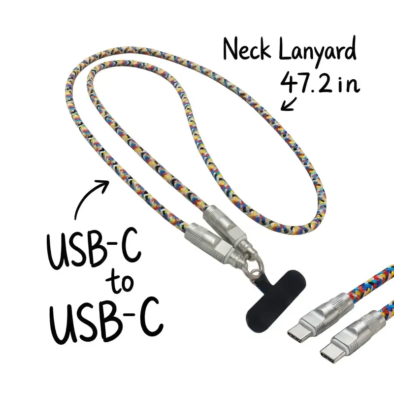 Lanyard charging cable