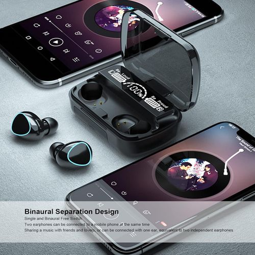 In-ear headphones with a built-in power bank