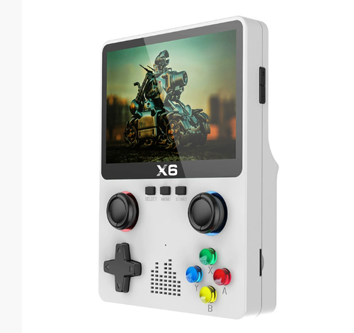 3.5Inch IPS Screen X6 Game Console Handheld Game Player Dual Joystick GBA Video Game Console 11 Simulators Kids Gifts