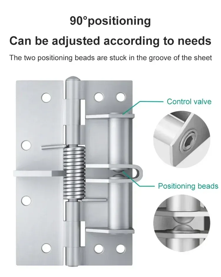 4-Pack Heavy-Duty Self-Closing Spring Door Hinges | Africa