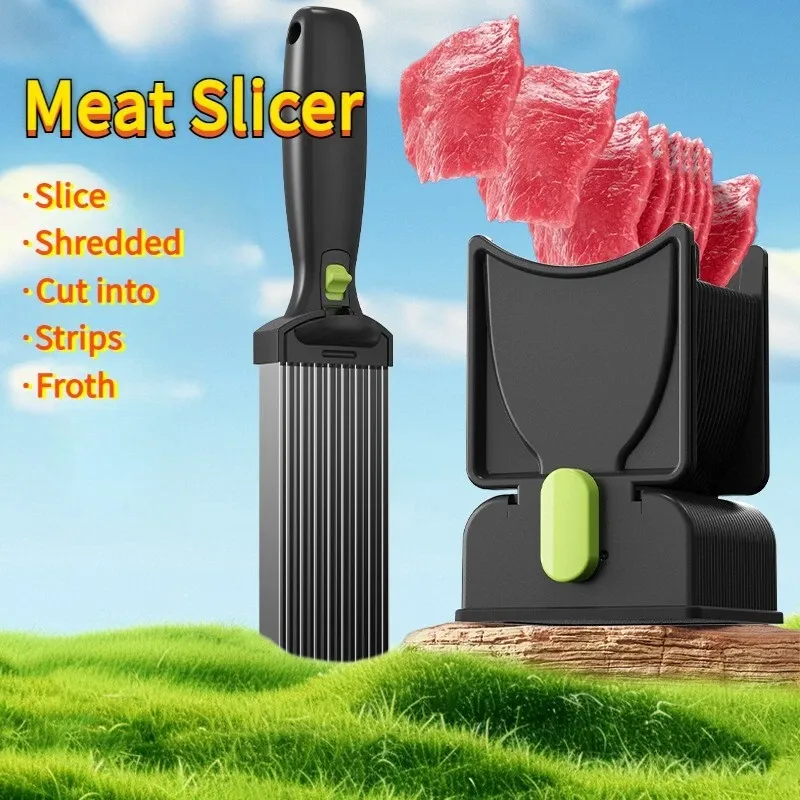 Portable Slicing Tool for Outdoor BBQ and Camping Ergonomic Handle Slicer