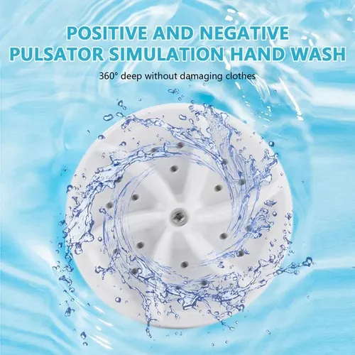 🎁Portable Ultrasonic Washing Machine Make your daily life easy with this Portable Mini Washing Machine. It is an independent washing machine chassis that can be directly hung on the barrel wall and placed on the bottom of the barrel. You can wash clothes and kitchen essentials easily.