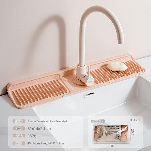 Button silicone faucet drain pad kitchen sink storage pad wash basin leak-proof non-slip pad