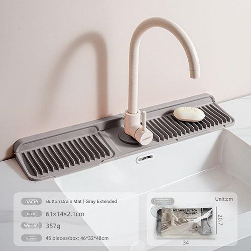 Button silicone faucet drain pad kitchen sink storage pad wash basin leak-proof non-slip pad