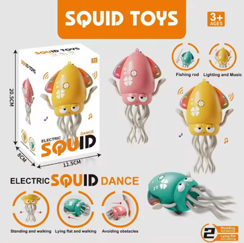 Smart Dancing Octopus Robot - Auto-Avoidance Electronic Toy, Interactive Animated Gadget for Kids, Fun Educational Gift