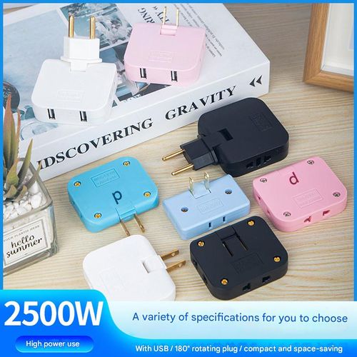 Ultra-thin one-to-three-pin plug adapter