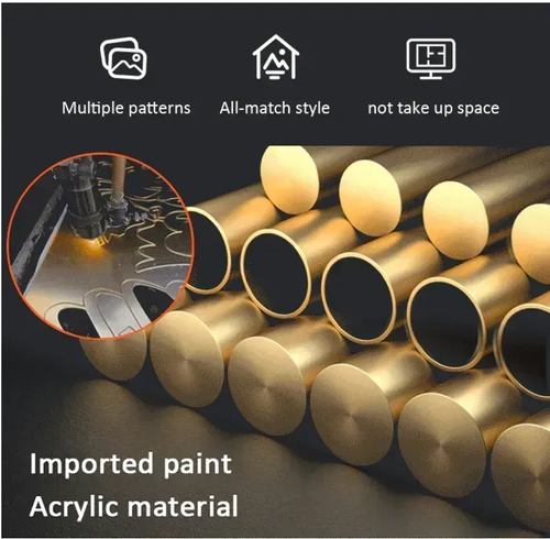 Arabic Metal Art Wall Sticker 3D acrylic mirror wall stickerMulti scene decoration, wide useNo space to paste, safety and fragile The decoration mirror is as clear as the mirror~ The magic of a new home!