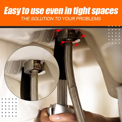 Multifunction Adjustable Double-ended Wrench  Universal bathroom faucet sink water pipe wrench, large opening adjustable wrench special repair tool.