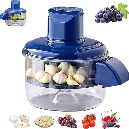Electric Grape Peeling Machine, Garlic Peeler Machine, Automatic Small Fruit Peeling Tool, Rechargeable Home Kitchen Aid Peeler for Elderly, Commercial Smart Fruit Machines