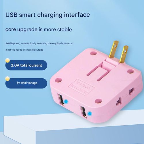 Ultra-thin one-to-three-pin plug adapter