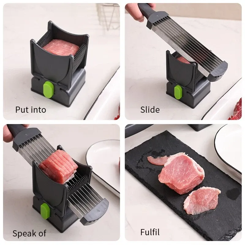 Portable Slicing Tool for Outdoor BBQ and Camping Ergonomic Handle Slicer