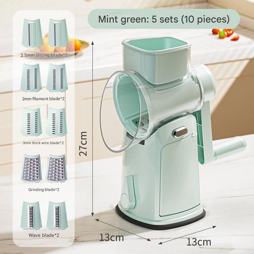 Cross-border popular multi-function shredder, slicer, shredder, potato and radish hand rock tube vegetable cutter spot
