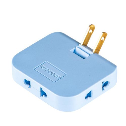 Ultra-thin one-to-three-pin plug adapter