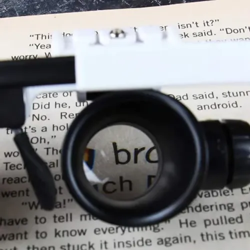 LED Glasses Magnifying Glass Head-mounted design helps free your hands to work Great magnification with 8X, 15X, 23X 2 Adjustable LED Lights Comfortable for long-term use Perfect for detailed close-up work