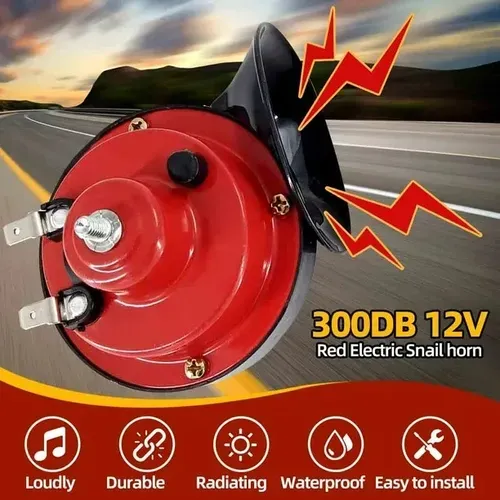 🚨110DB Train Horn—Small Size, BIG Sound!&🔥Modified 12V snail horn for motorcycles, universal 150dB tweeter, waterproof car horn🔥