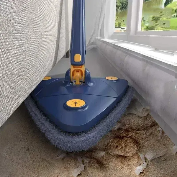 Triangular Automatic Wringing Mop – The Ultimate Multi-Functional Cleaning Tool for Walls, Ceilings, and Tiles