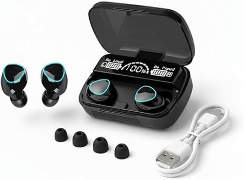In-ear headphones with a built-in power bank