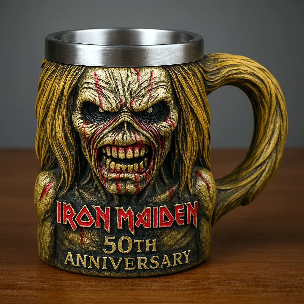 Iron Maiden 50th Anniversary Eddie 3D Mug