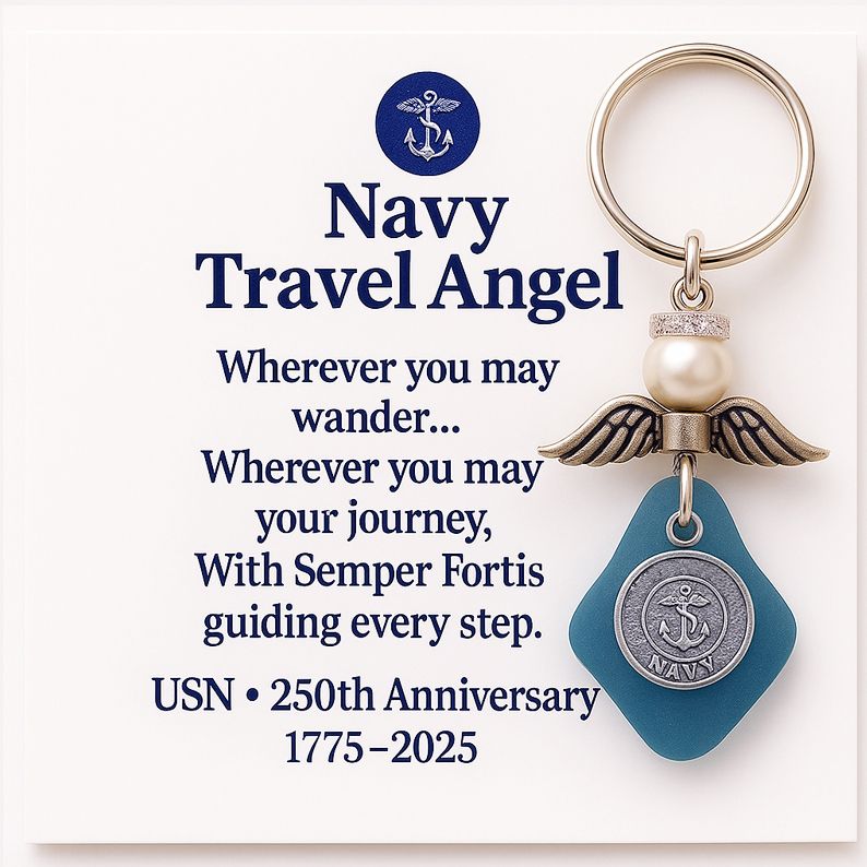 Military Travel Angel Keychain – 250th Anniversary Collection