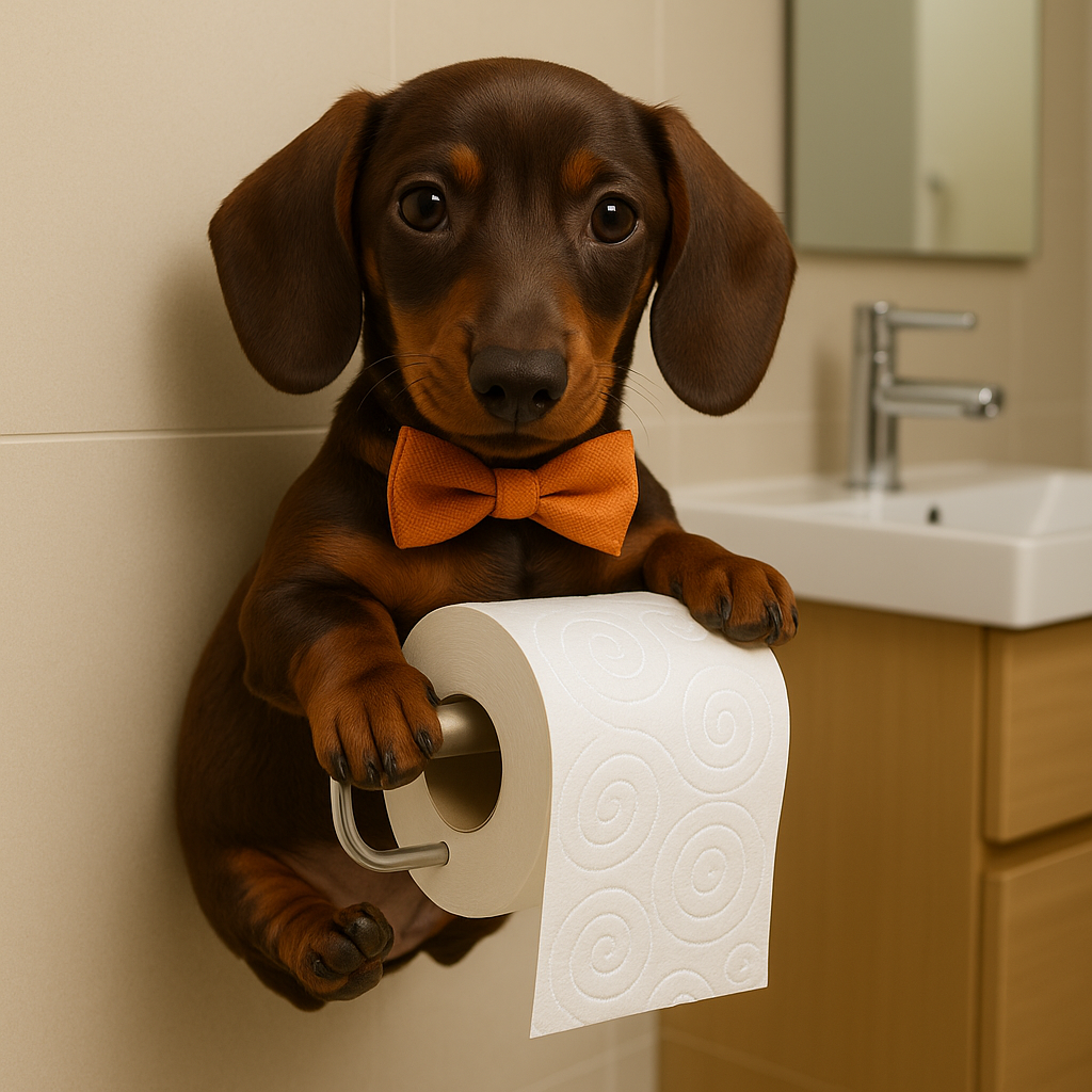 Paw-lease Hold Toilet Paper Buddy