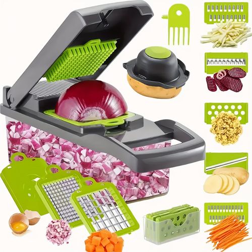 16 in 1Multifunctional Vegetable Cutter fast slice shred chop easy home kitchen tool