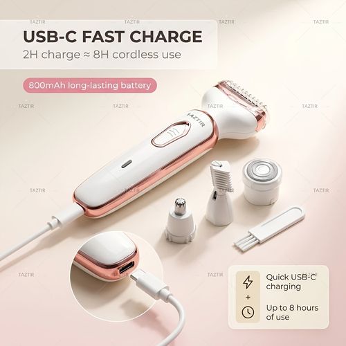 Portable Lady Hair Remover wet dry comfortable full body hair trimming personal care kit 4 in 1