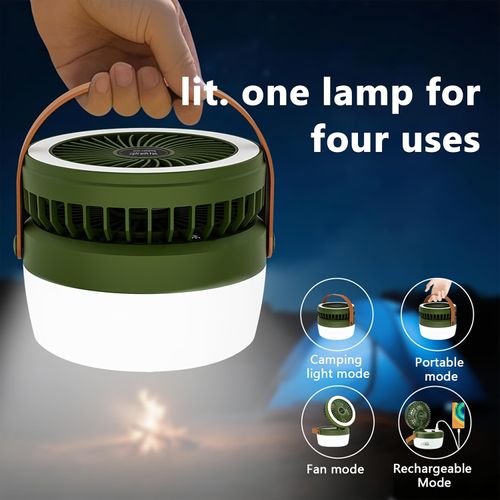 Solar Camping Light with Fan