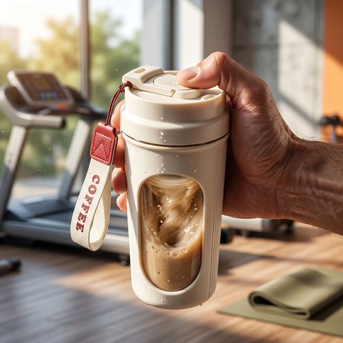 Portable wireless-charging multifunctional mini blender and coffee cup, capable of making various drinks such as milkshakes. Suitable for personal use, households, kitchens, offices and fitness scenarios
