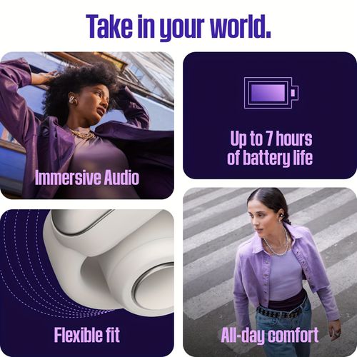 Clip-on wireless earphones