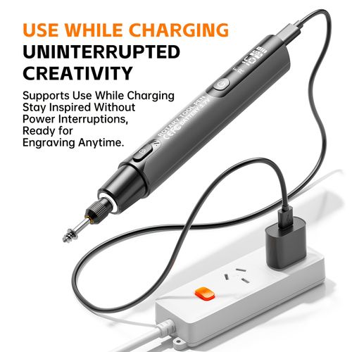 Rechargeable Mini Rotary Engraving Pen Portable Digital Display DIY Tool For Polishing Drilling