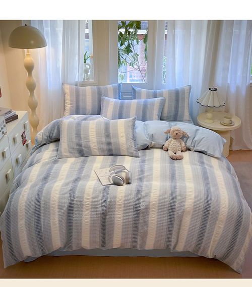 Grade A Infant Pure Cotton Bedding Set, Premium Quilt Cover Fitted Sheet, 1.8m Bed Size, Fits 200*230cm Quilt