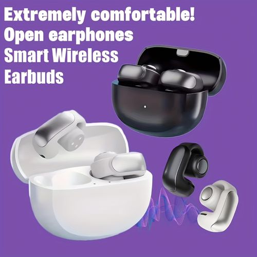 Clip-on wireless earphones