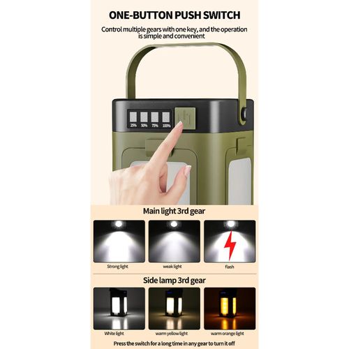 Multifunctional Outdoor Four-leaf Folding Camping Lamp