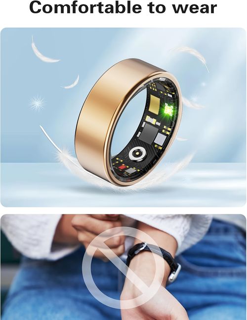 Smart Ring Herren Damen – Fitness & Gesundheit Tracker, IP68 wasserdicht