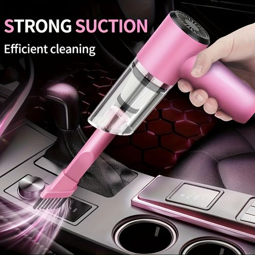Car vacuum cleaner for both car and home use, high power, portable handheld design, strong suction power, suitable for car interior cleaning