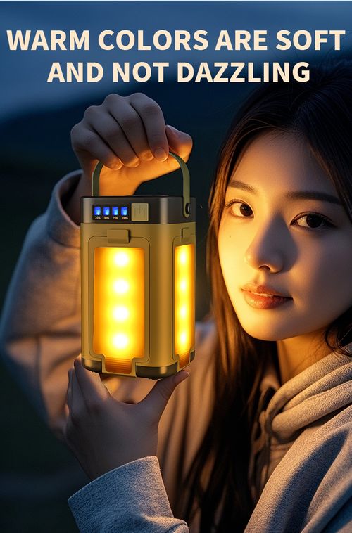 Multifunctional Outdoor Four-leaf Folding Camping Lamp