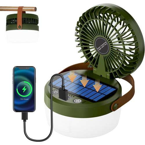Solar Camping Light with Fan