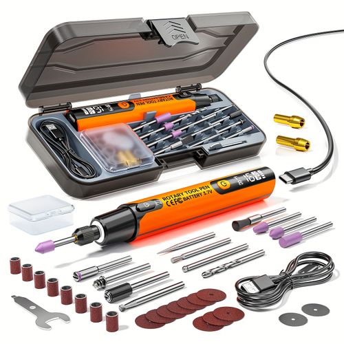 Rechargeable Mini Rotary Engraving Pen Portable Digital Display DIY Tool For Polishing Drilling
