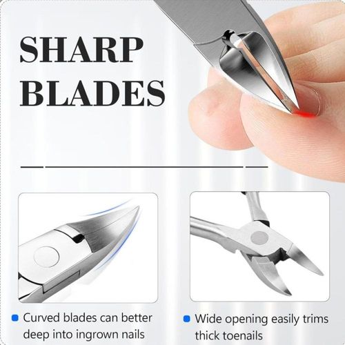 Nail clipper set including nail cutters, nail powder die-cast nail clippers and manicure clippers