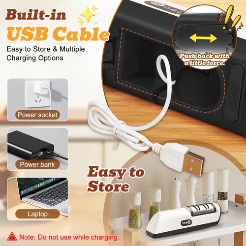 Fully Automatic Rechargeable Mini Knife Sharpener