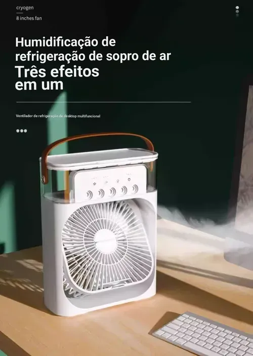 Refrigerador de ar compacto com função