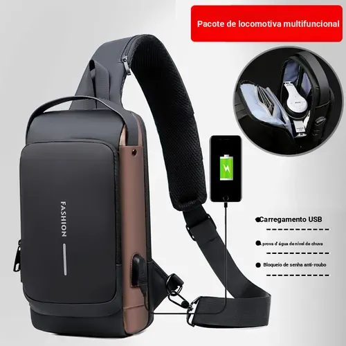 Bolsa masculina para o peito